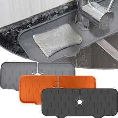 Kitchen Self-Draining Silicone Sink Splash Guard