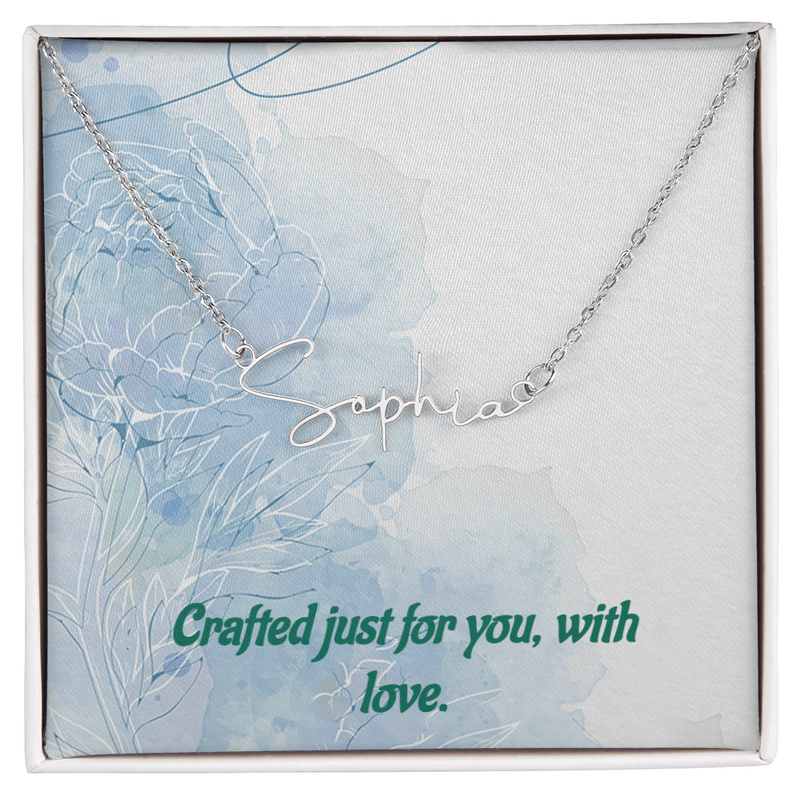 Personalised Signature Name Necklace