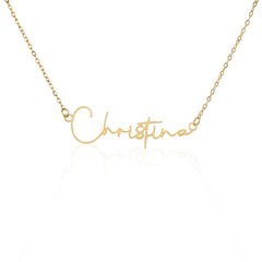 Personalised Signature Name Necklace