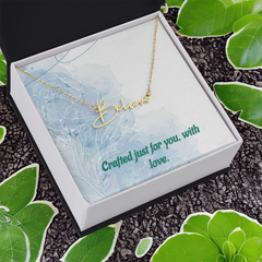 Personalised Signature Name Necklace