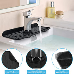 Kitchen Self-Draining Silicone Sink Splash Guard